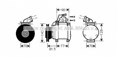 AVA QUALITY COOLING mtk216 -  Компрессор, кондиционер